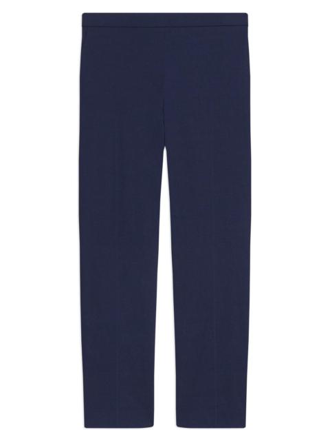 Theory Women's Treeca Linen Pull-On Crop Pants - Midnight Navy