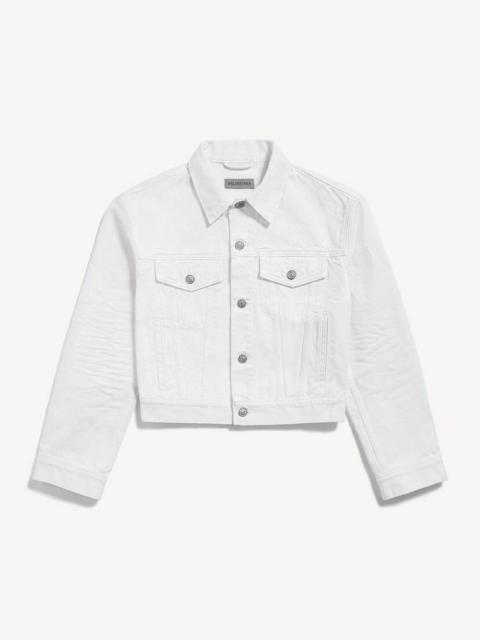 BALENCIAGA Women's Wings Classic Boxy Jacket in White