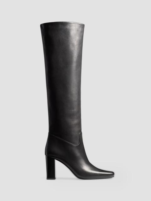 KHAITE Women's Petra 85MM Leather Knee-High Boots - Black