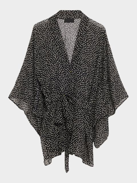 NILI LOTAN Kima Silk Kimono