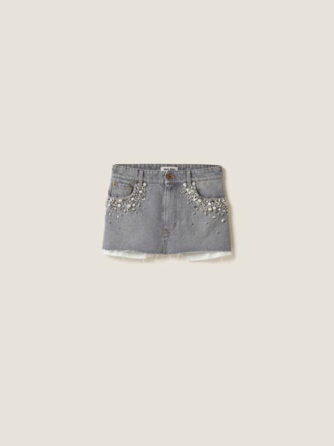 Miu Miu Denim miniskirt