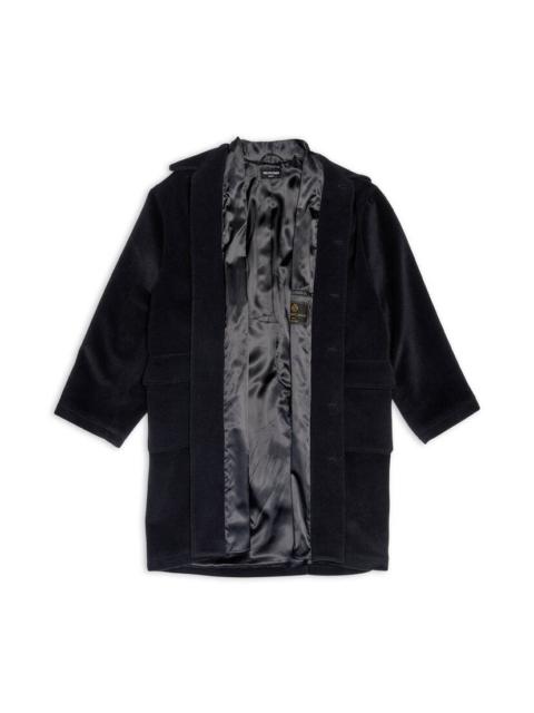 BALENCIAGA Men's Deconstructed Carcoat in Black