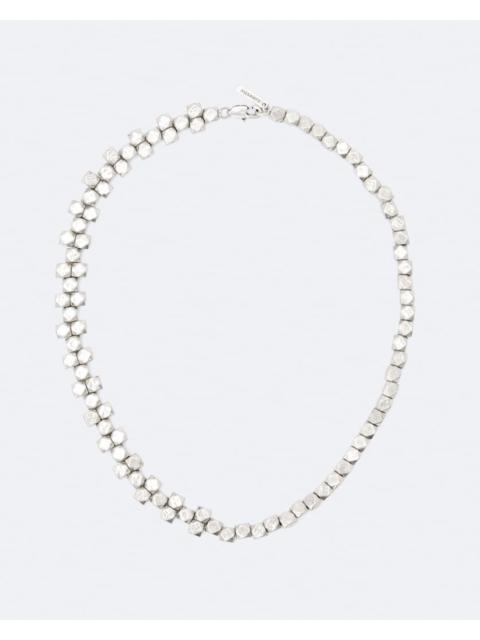 ALLSAINTS FACETED METAL BEAD NECKLACE