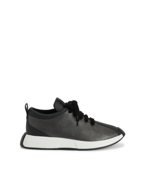 Ferox panelled leather sneakers