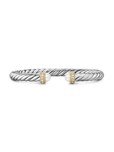 DAVID YURMAN Women's Cable Flex Bracelet in Sterling Silver - Pearl