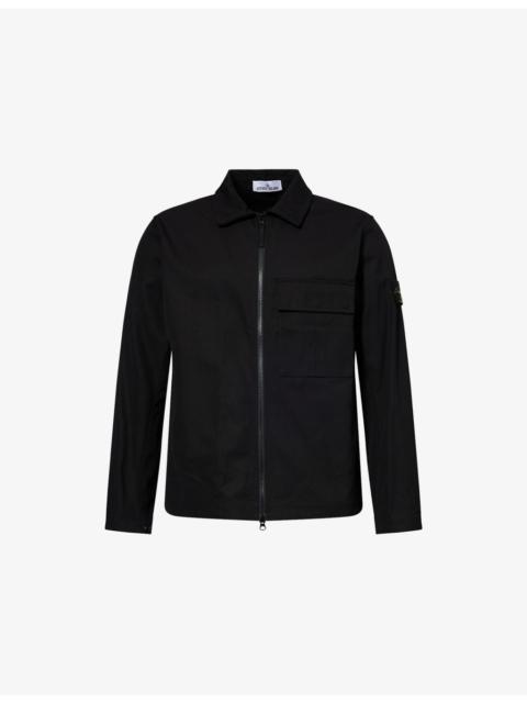 Panama Logo-Patch Cotton Jacket