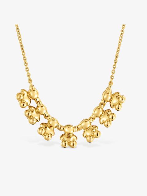 TOUS Bold Bear short Necklace with 18K gold vermeil and charm