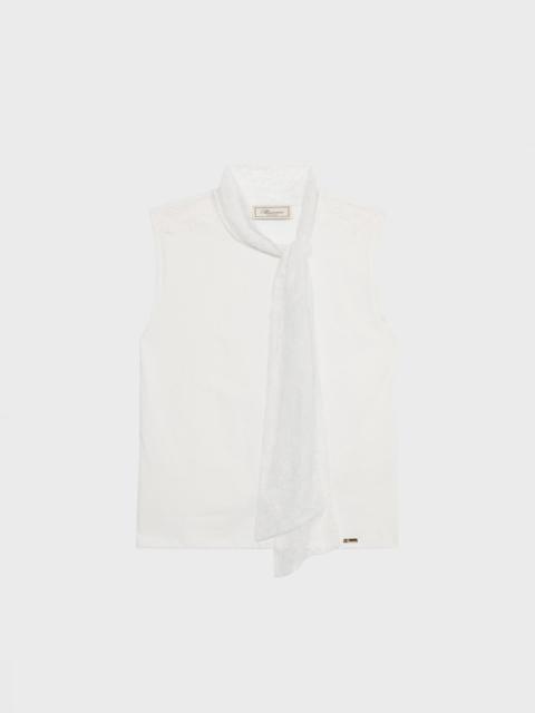 Blumarine T-SHIRT WITH LACE DETAILS