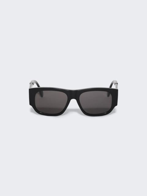 FENDI Diagonal Sunglasses Shiny Black And Smoke