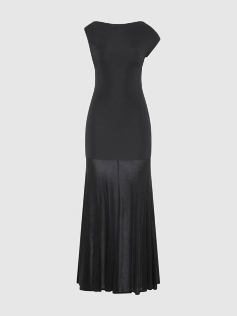 ST. AGNI Fine Jersey Circle Hem Dress - Charcoal