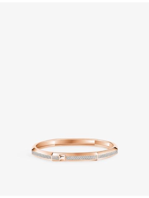 MESSIKA Moderniste Pave Medium 18ct Gold And 0.75ct Diamond Bangle Bracelet
