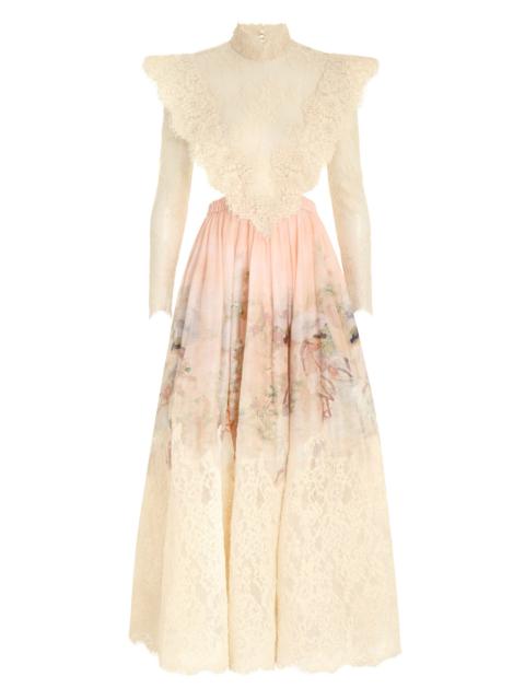 Zimmermann LYRICAL CORDED LACE GOWN