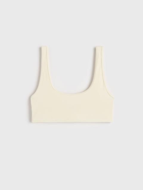 TOTEME U-neck bikini top ecru