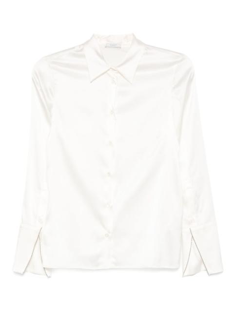 PESERICO long-sleeve satin shirt
