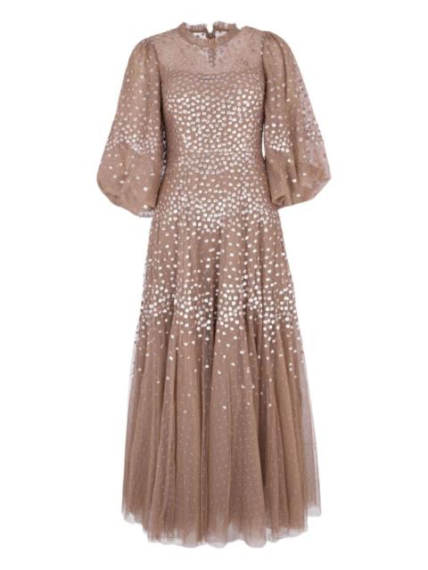 Needle & Thread sequin-embellishment midi dress