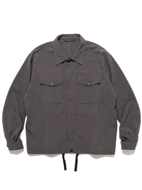 SOPHNET. Hem Code Shirt Jacket Charcoal Grey