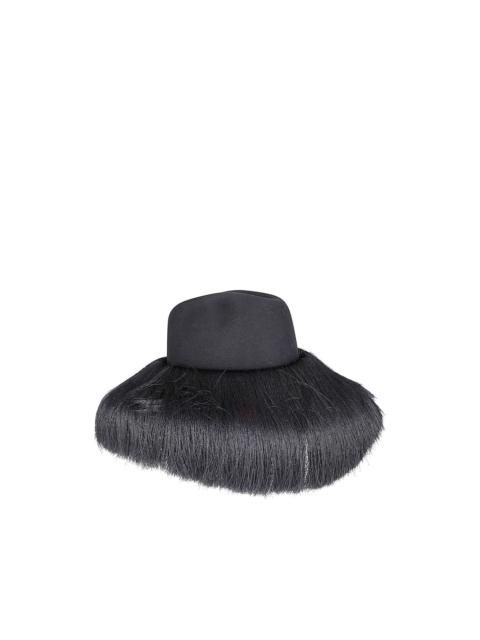 Comme Des Garçons fringed wool hat