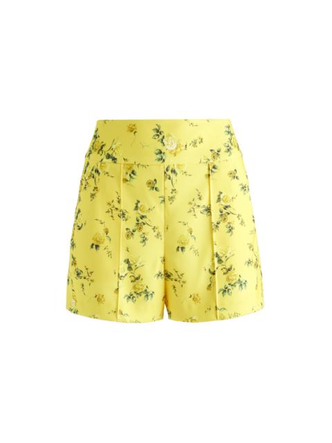 Alice + Olivia DONALD HIGH WAISTED PINTUCK SHORTS