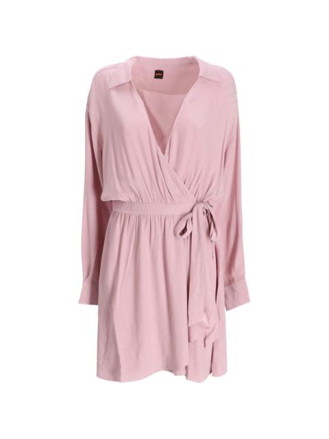 BOSS V-neck tie dress