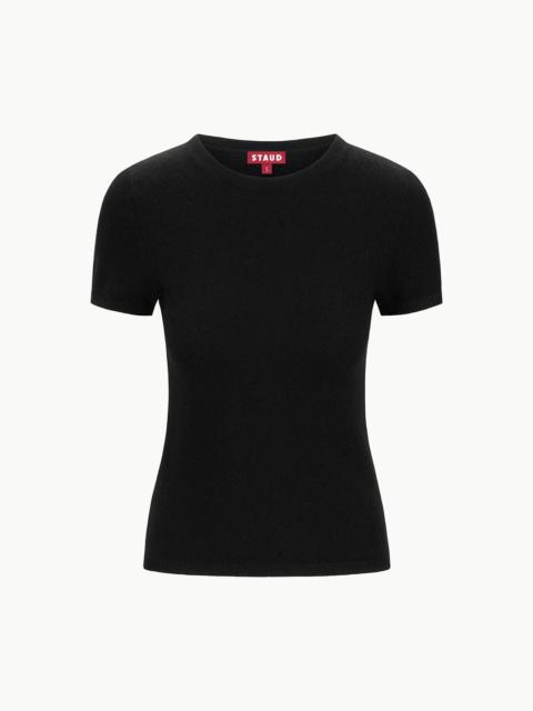 STAUD STAUD EASY CASHMERE TEE BLACK