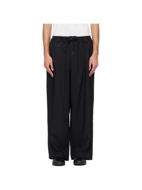 Y-3 Black Sport Uniform Pinstripe Track Pants
