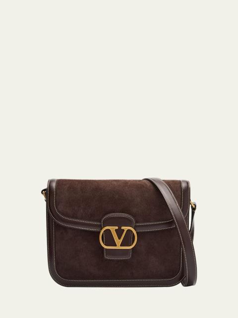 Valentino Men's 9to5 Suede and Leather Shoulder Bag
