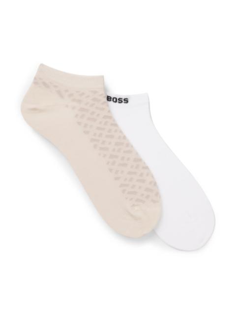 BOSS TWO-PACK OF COTTON-BLEND SOCKS IN AN ANKLE LENGTH