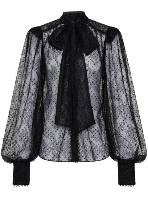 REBECCA VALLANCE Ethel semi-sheer blouse