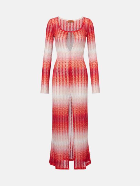 Missoni Zig Zag lamé beach cover-up