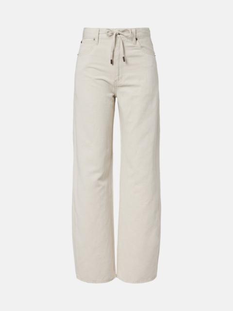 FRAME Off Duty Drawstring wide-leg jeans