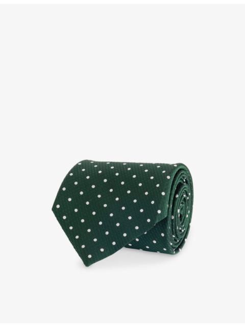 Polka-Dot Silk-Twill Tie