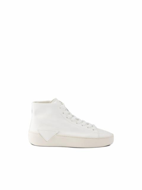Prada Court leather high-top sneakers