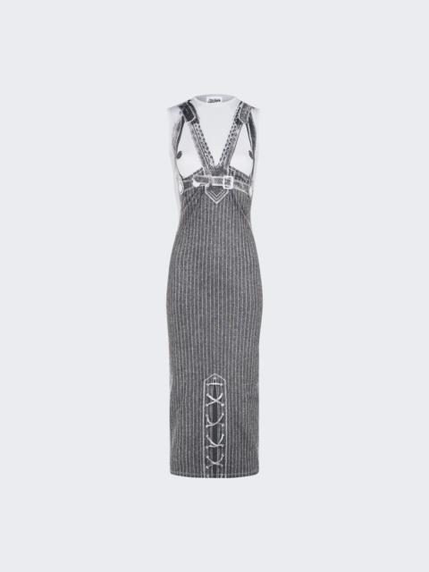 Jean Paul Gaultier TrÈs Gaultier #1 Madonna Trompe L'oeil Dress Grey
