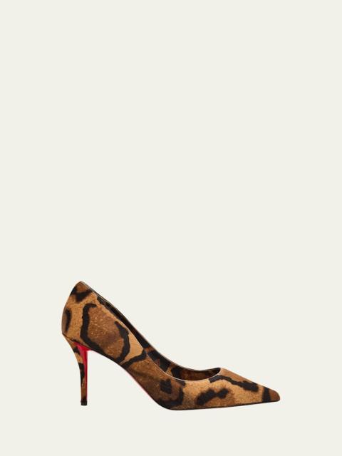 Christian Louboutin Miss Z Leopard-Printed Pony Red Sole Pumps