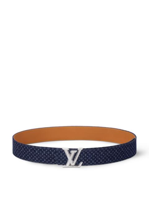 Louis Vuitton LV Dimension Monogram Reflective Denim 40mm Reversible Belt