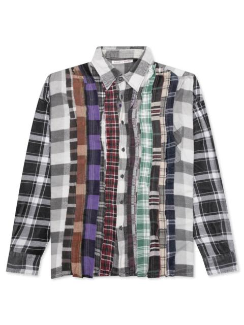FLANNEL SHIRT RIBBON WIDE REFLECTION SHIRT - ASSORTED