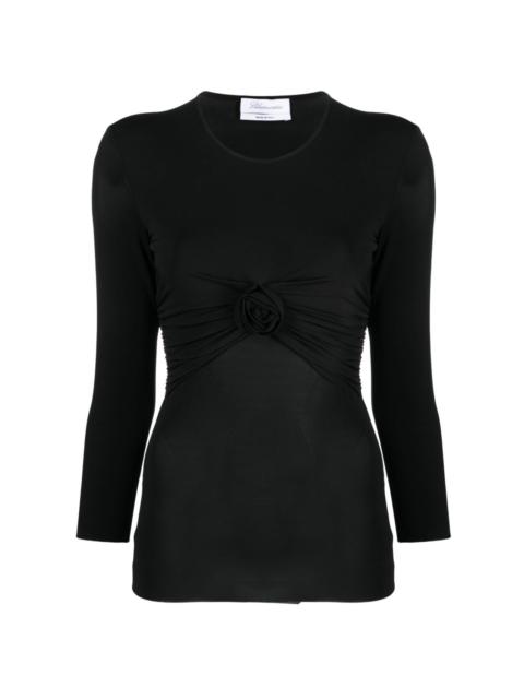 Blumarine gathering detail stretch top