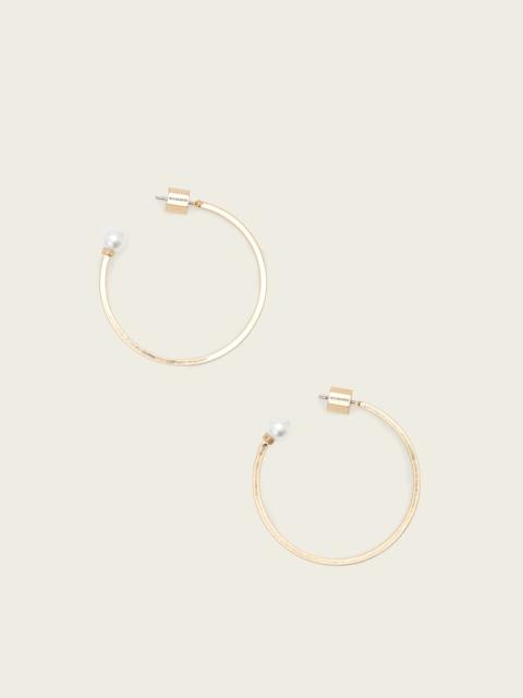 ALLSAINTS HAZEL PEARL HOOP EARRINGS