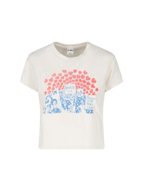 RE/DONE T-SHIRT "SISTERS"