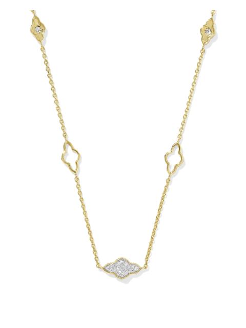 KENDRA SCOTT Abbie 14k Yellow Gold Pave Strand Necklace