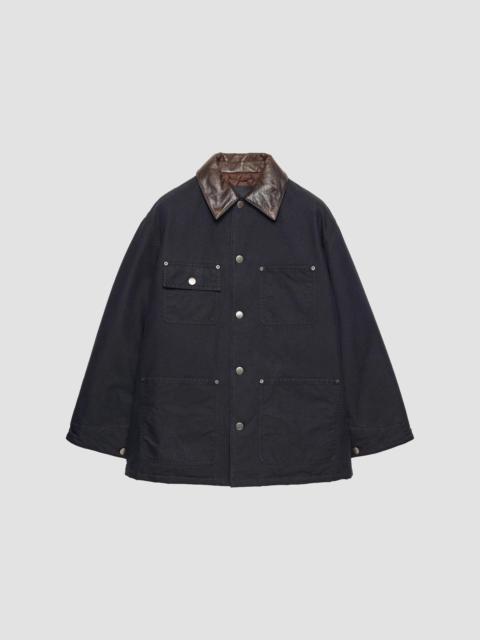 Prada Men's Medium-Weight Technical Cotton Down Jacket - Black