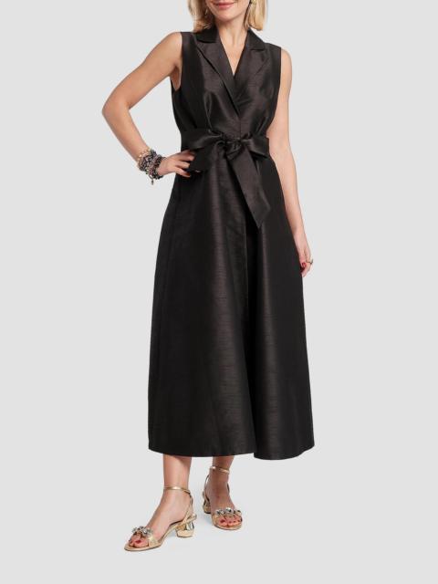 FRANCES VALENTINE Women's Lucia Wrap Midi-Dress - Black