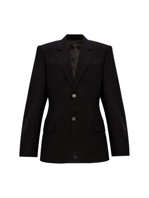 single-breasted wool blazer