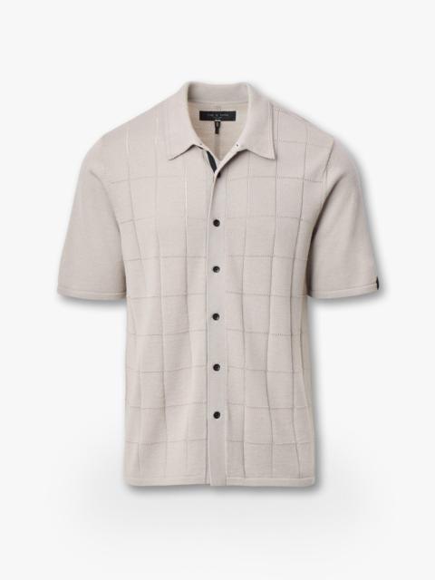 rag & bone Dalton Windowpane Knit Shirt