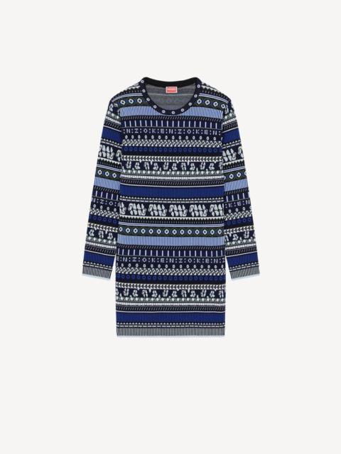 KENZO 'Fair Isle' jacquard dress