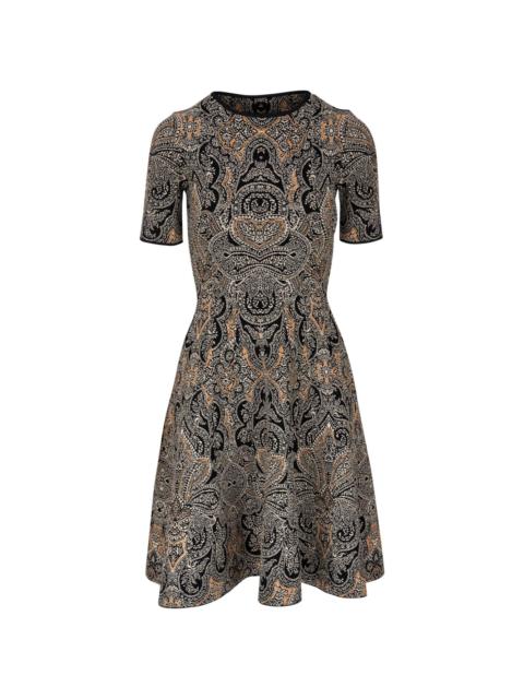 Etro paisley jacquard knit dress