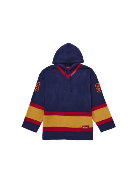 Supreme Supreme Polartec Hooded Hockey Jersey Navy