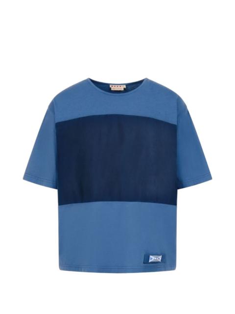 Marni colour-blocked logo T-shirt