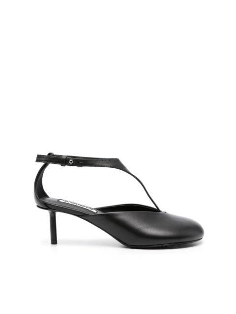 Jil Sander 65mm leather pumps