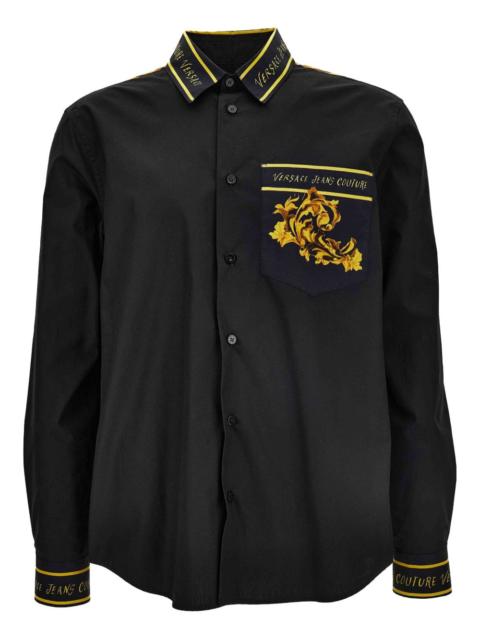VERSACE JEANS COUTURE baroque-print pocket shirt